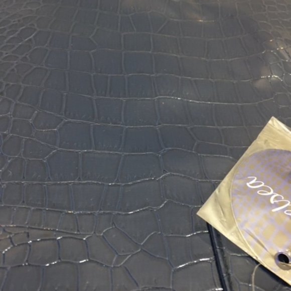 NWT The Chelsea Tote Faux Croc Pattern on Front Blue 15x12.5 - Picture 8 of 10